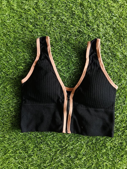 Half-cut with a front zip